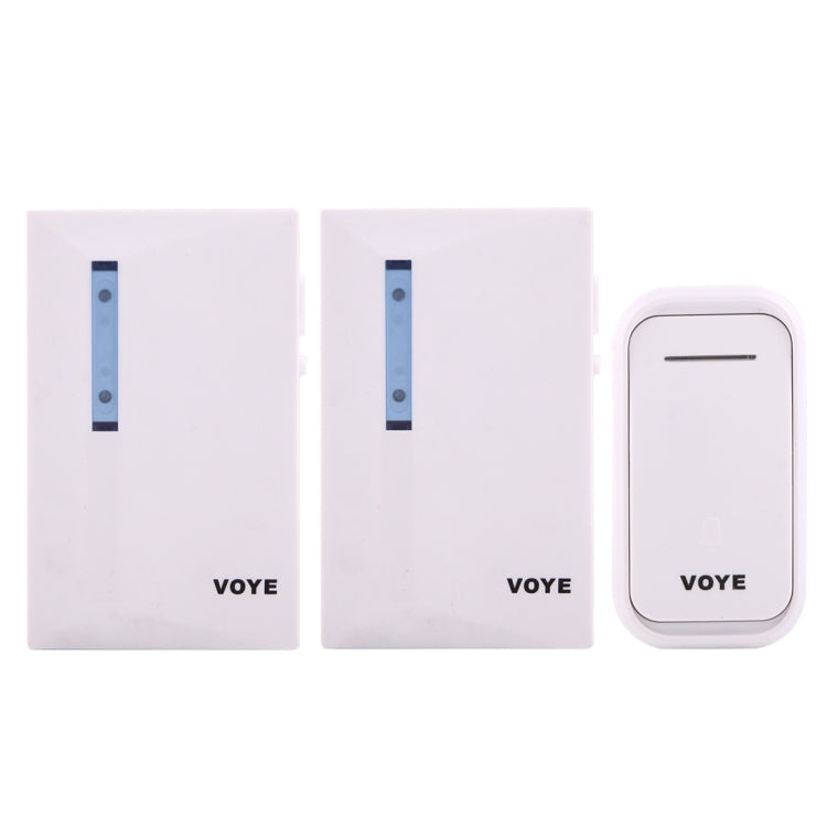 VOYE V015F2 Wireless Smart Music Home Doorbell with Dual Receiver, Remote Control Distance: 120m (Open Air), V015F2 VOYE V015F2 Wireless Smart Music Home Doorbell with Dual Receiver, Remote Control Distance: 120m (Open Air), V015F2